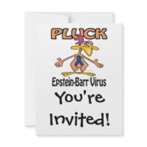Pluck Epstein-Barr Virus Awareness Design Custom Announcements