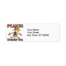 Pluck Epstein-Barr Virus Awareness Design Custom Return Address Labels