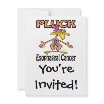 Pluck Esophageal Cancer Awareness Design Custom Invitations