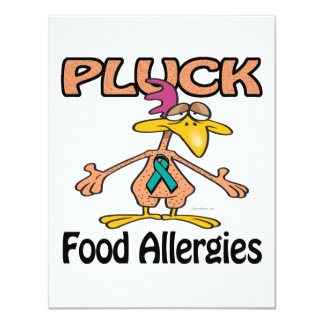 food allergies invitation pluck awareness invitations 25x5 paper card