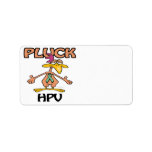 Pluck HPV Awareness Design Custom Address Label