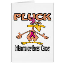 Pluck Inflammatory Breast Cancer Awareness Design Greeting Cards