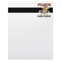Pluck Lung Cancer Awareness Design Letterhead