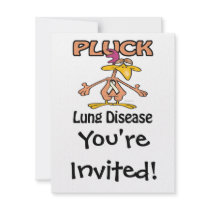 Pluck Lung Disease Awareness Design Invites