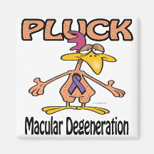 Pluck Macular Degeneration Awareness Design Magnets