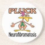 Pluck Neurofibromatosis Awareness Design Drink Coaster