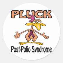 Pluck Post-Polio Syndrome Awareness Design Stickers