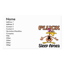 Pluck Sleep Apnea Awareness Design Business Card Templates