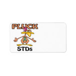 Pluck STDs Awareness Design Personalized Address Label