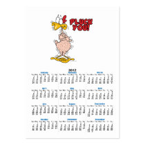 pluck you funny plucked chicken cartoon business card templates