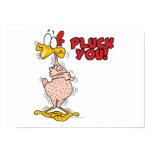 pluck you funny plucked chicken cartoon print