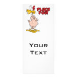 pluck you funny plucked chicken cartoon customized rack card