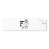 PLUG ME bumper stickers