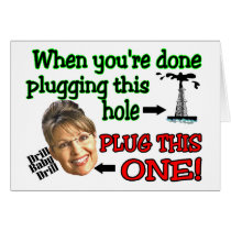 plug this hole greeting cards