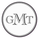 Plum 3 initial letter monogram royal elegant seal sticker