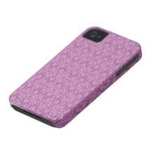 plum and purple intricate swirl damask iPhone 4 cases