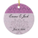 plum and purple intricate swirl damask