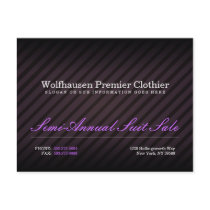 Plum Armani Suit Promo Postcard
