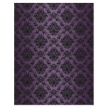 Plum Baroque Black Lace Pattern Paper Letterhead Design