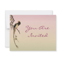 Plum Blossom and Magpie Invitation