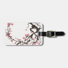 Plum Blossom Curve Tag Bag Tags