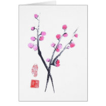 Plum Blossom Puffs Card
