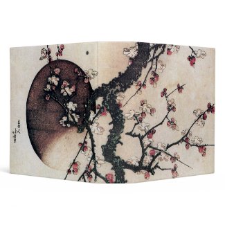 Plum Blossoms and the Moon, Hokusai binder