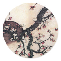 Plum Blossoms and the Moon, Hokusai Stickers