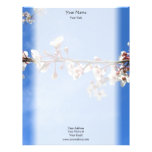 Plum Blossoms Blue Sky Letterhead