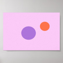 Plum, Blue Violet, Dark Orange Print