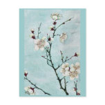Plum branches with blossoms Ukiyo-e. Postcard