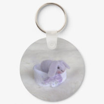 Plum Bunny Keychain by lovinclaydolls Plum Bunny Keychain