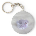 Plum Bunny Keychain