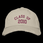 Plum Class of 2010 Embroidered Hat