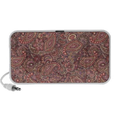 Plum Cranberry Sage Paisley