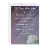 Plum Diagonal and Pale Rose Wedding Invitation