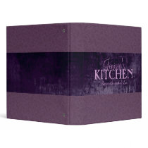 Plum Filigree Recipe Binder