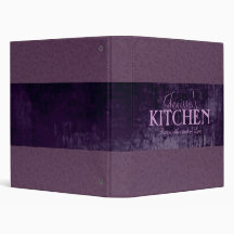 Plum Filigree Recipe Binder