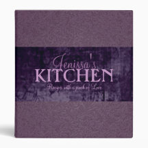 Plum Filigree Recipe Binder