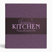 Plum Filigree Recipe Binder