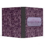 Plum Floral Wedding Planner & Organizer Vinyl Binder