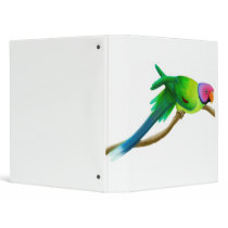 Plum Headed Parakeet Avery Binder by twopurringcats Plum Headed Parakeet Avery Binder