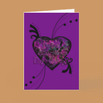 Plum Heart Valentine's Day Card by Perlyyyy Plum Heart Valentine's Day Card