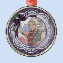 Plum Holiday Poinsettia ornaments