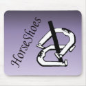 Plum Horseshoes Mouse Pad mousepads