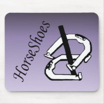 Plum Horseshoes Mouse Pad mousepads