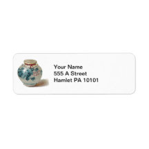 Plum Jam Jar Return Address Labels