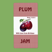 Plum Jam labels