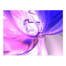 Plum Juices Abstract Postcard