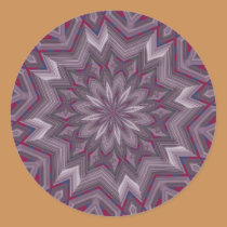 Plum Kaleidoscope stickers